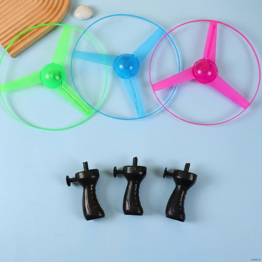 LED Flying Disc Toy for Kids — Light Up Pull String UFO Spinner | Outdoor Fun Gift