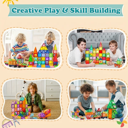 Magnetic Building Blocks Set for Kids  — 38 Piece STEM Tiles | Creative  Architecture Toy Ages 3+