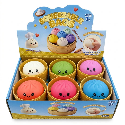 Squishy Dumpling Mystery Box —  Slow Rising Stress Relief Fidget  Toy | Surprise Gift for Kids