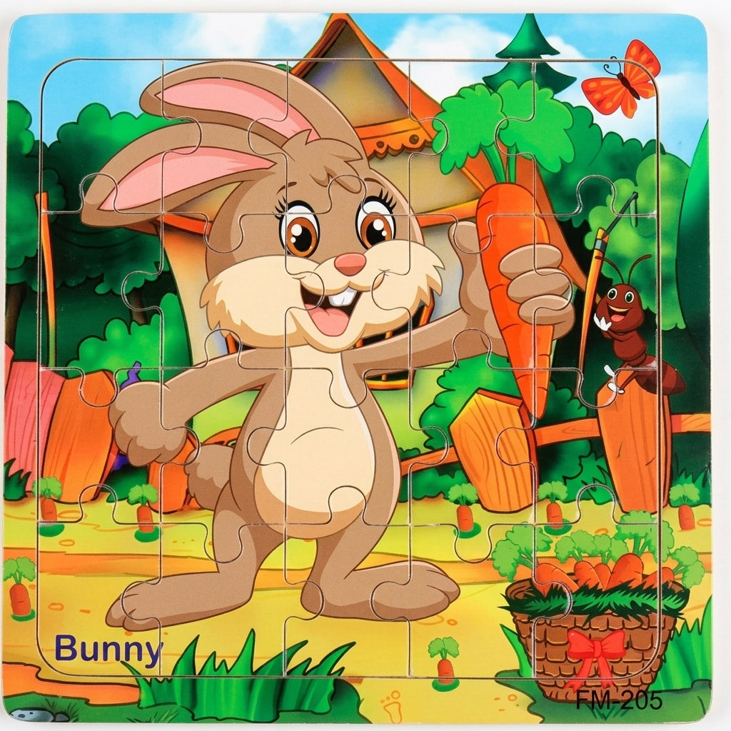 Wooden 3D Puzzle for Kids — 20 Piece  Montessori Animal Jigsaw | Educational  Toy for Ages 3-6