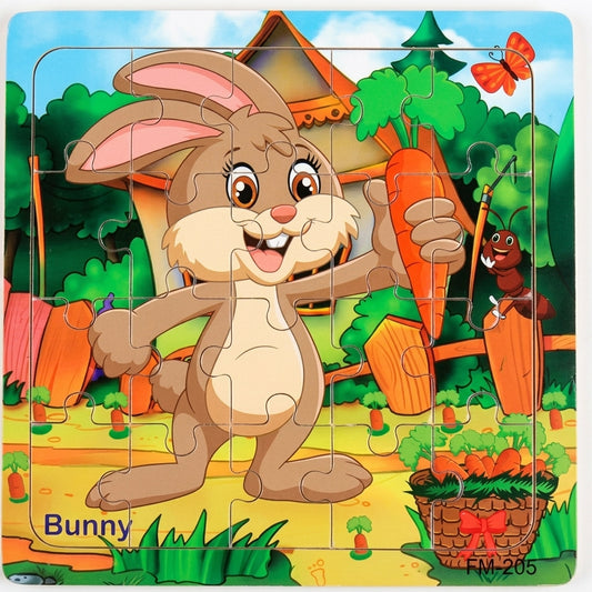 Wooden 3D Puzzle for Kids — 20 Piece  Montessori Animal Jigsaw | Educational  Toy for Ages 3-6