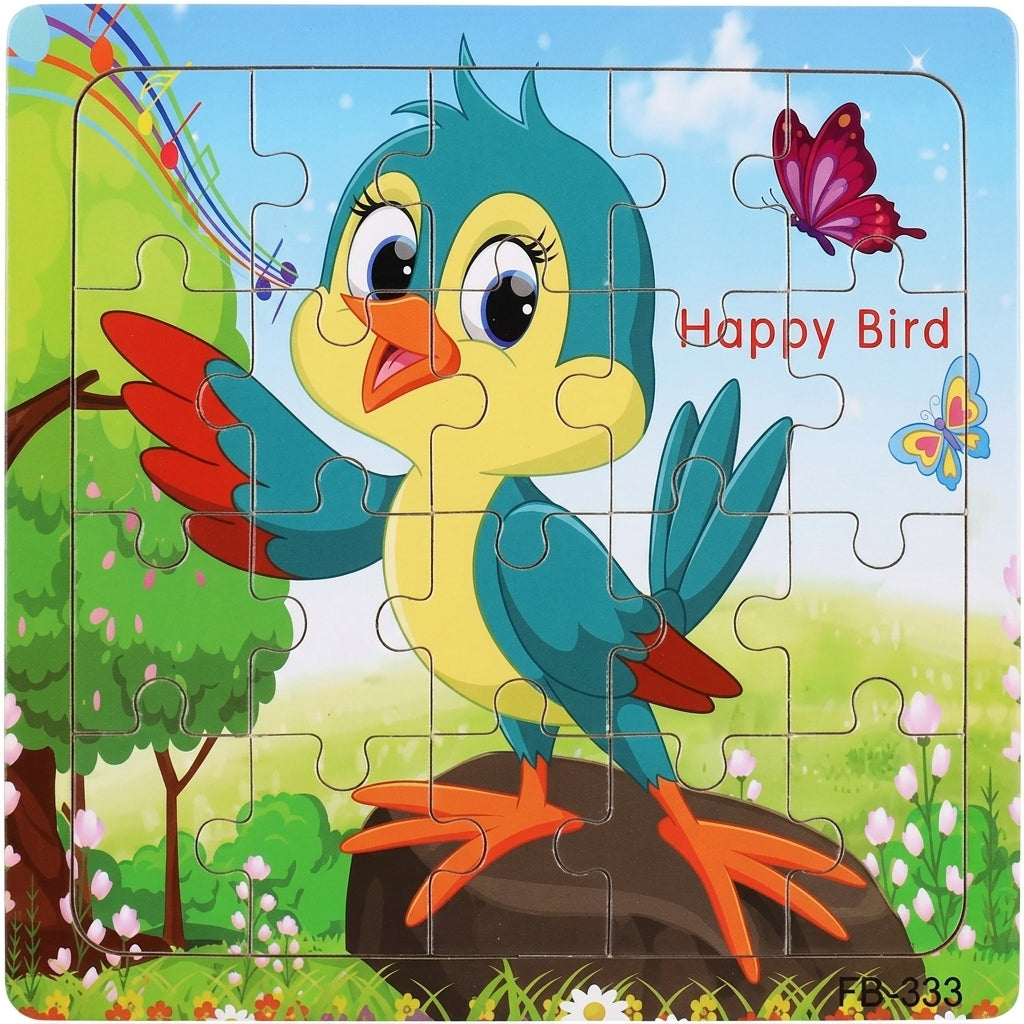 Wooden 3D Puzzle for Kids — 20 Piece  Montessori Animal Jigsaw | Educational  Toy for Ages 3-6