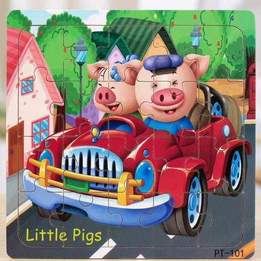 Wooden 3D Puzzle for Kids — 20 Piece  Montessori Animal Jigsaw | Educational  Toy for Ages 3-6
