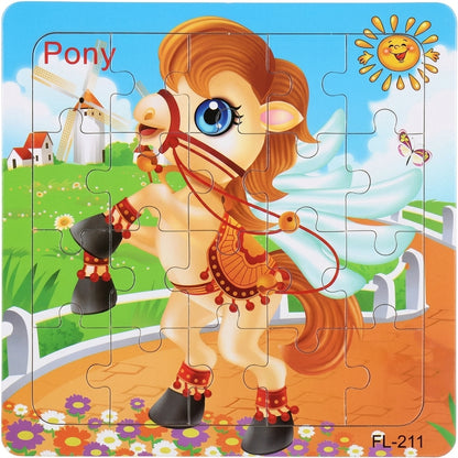 Wooden 3D Puzzle for Kids — 20 Piece  Montessori Animal Jigsaw | Educational  Toy for Ages 3-6