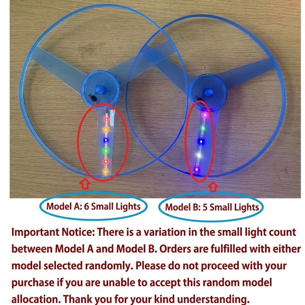 LED Flying Disc Toy for Kids —  Light Up Pull String UFO Spinner  | Outdoor Fun Gift