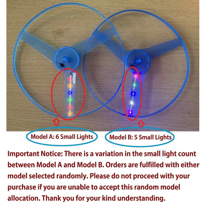 LED Flying Disc Toy for Kids —  Light Up Pull String UFO Spinner  | Outdoor Fun Gift