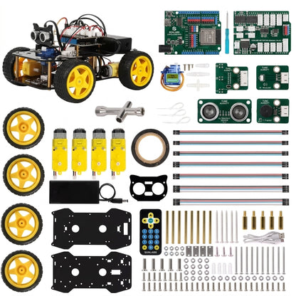 Smart Robot Car Kit for Kids —  Arduino & Scratch Compatible  STEM Coding Robotics Kit with  App Control