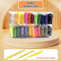 Air Dry Clay Kit for Kids – 24 Colors Ultra Light Modeling Clay