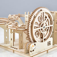 Wooden 3D Marble Run Kit – DIY Mechanical Puzzle Construction Set