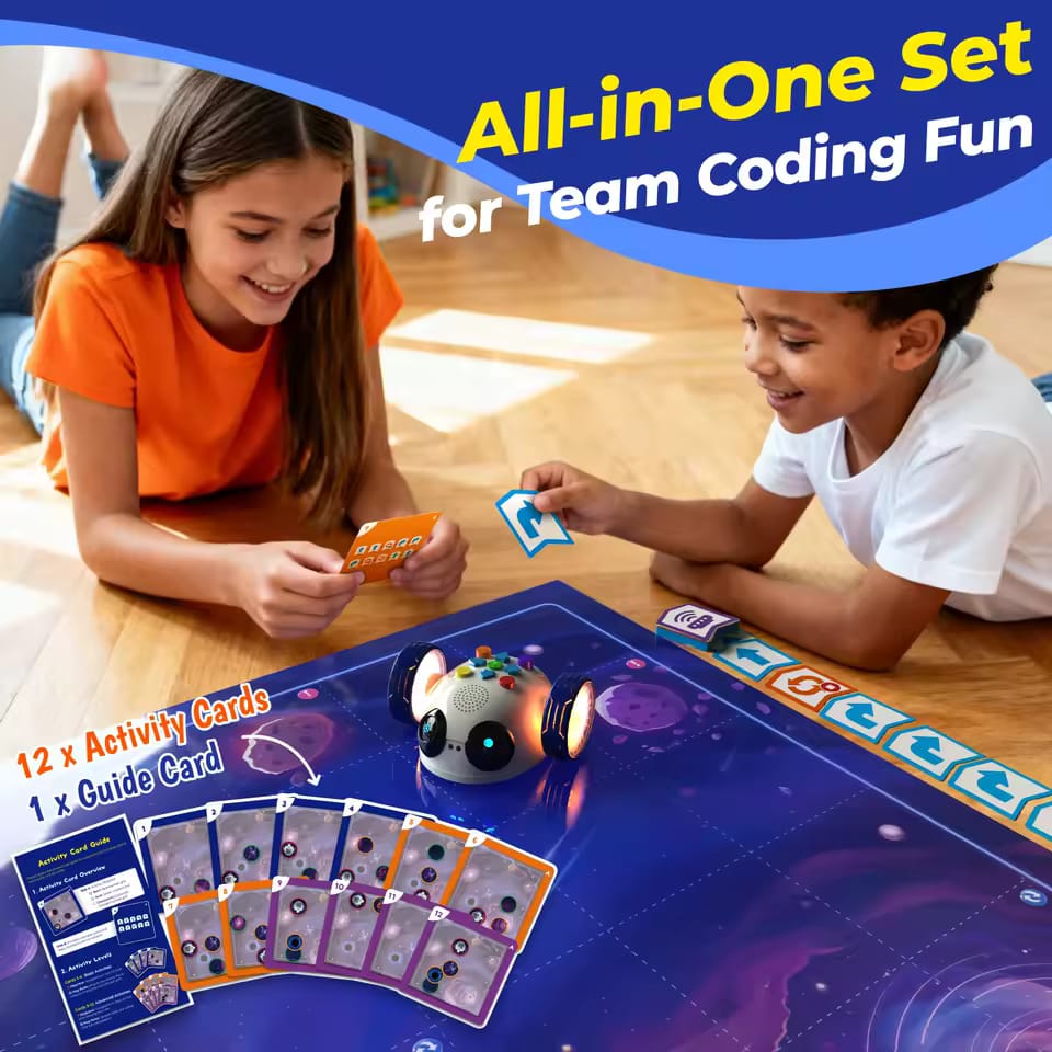 Coding Robot for Kids – Beginner Programmable STEM Learning Robot Toy