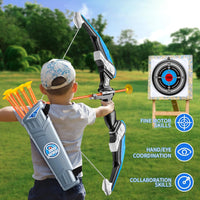 Kids Archery Bow & Arrow Set – Suction Cup Arrows with Target & Quiver