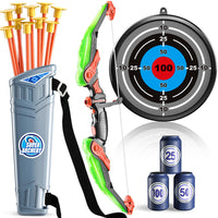 Kids Archery Bow & Arrow Set – Suction Cup Arrows with Target & Quiver