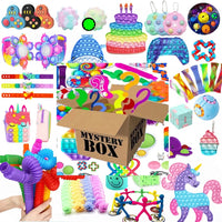 Fidget Toy Mystery Box – 300+ Styles Sensory Pop Fidget Pack for Kids
