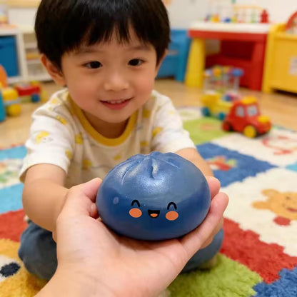 Squishy Slow Rise Stress Ball – Kawaii Dumpling Sensory Fidget Toy
