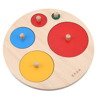 Wooden Montessori Shape Sorter – Toddler Peg Puzzle Learning Toy Ages 1-3