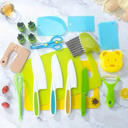 Kids Real Cooking Set – Safe Chef Kitchen Tools for Boys & Girls