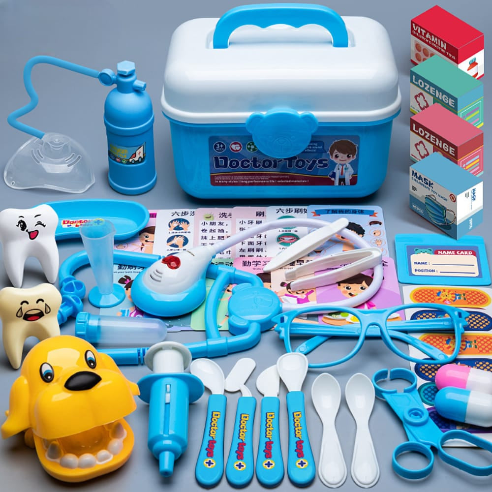 Doctor Kit for Kids – 42 Piece Pretend Play Medical Set with Light & Sound