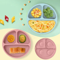 Baby Silicone Feeding Set – Suction Bowl, Bib, Spoon & Cup Toddler Dinnerware