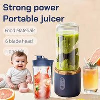 Portable Mini Blender – USB Baby Food Maker & Juicer with 6-Blade Head