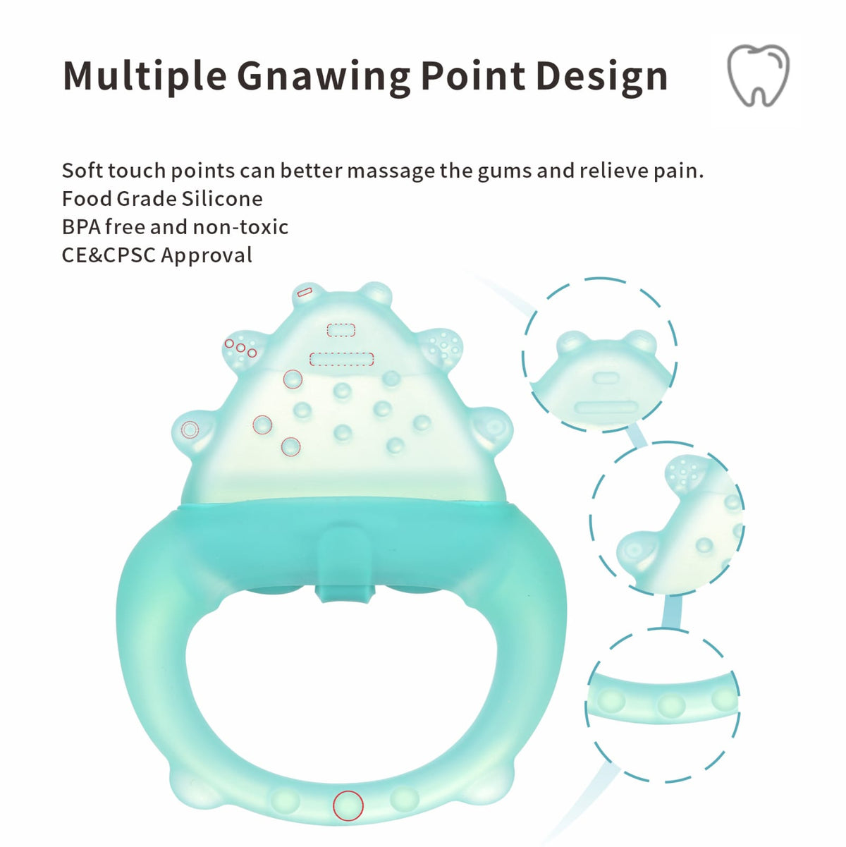 Baby Teething Toy – BPA Free Water-Fillable Silicone Teether for Infants