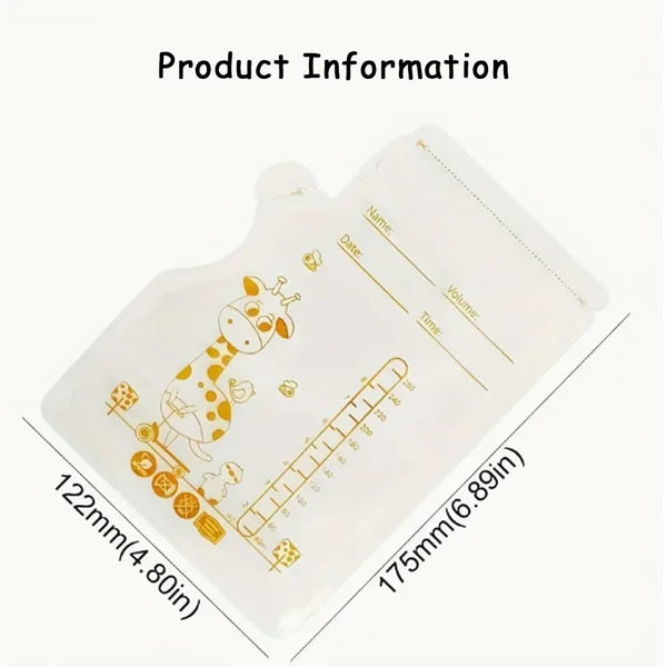 Breast Milk Storage Bags – 30 PCS BPA Free Leakproof Breastmilk Freezer Bags