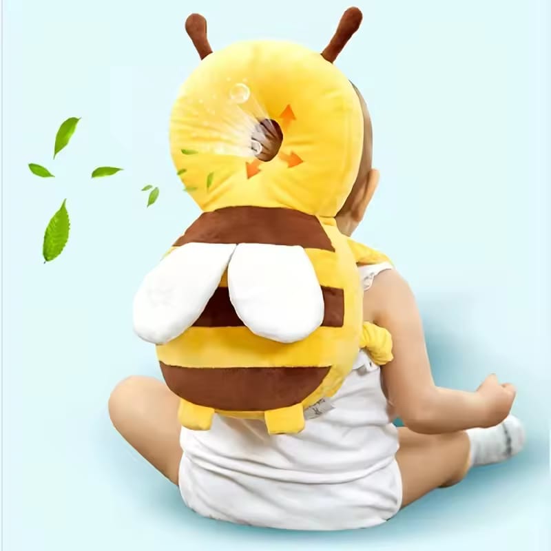 Baby Head Protection Pillow – Bee Anti-Fall Back Cushion for Infant Toddlers