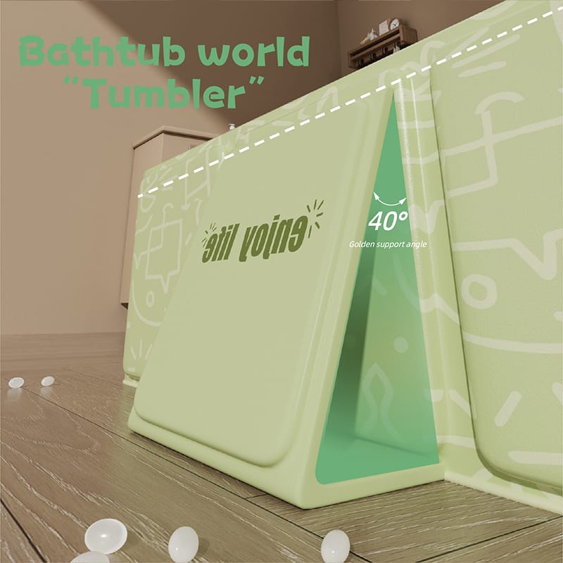 Foldable Baby Bathtub – Large Collapsible Infant Tub with Temperature Sensor
