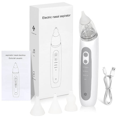 Baby Nasal Aspirator Electric – USB Rechargeable 3 Mode Infant Nose Cleaner