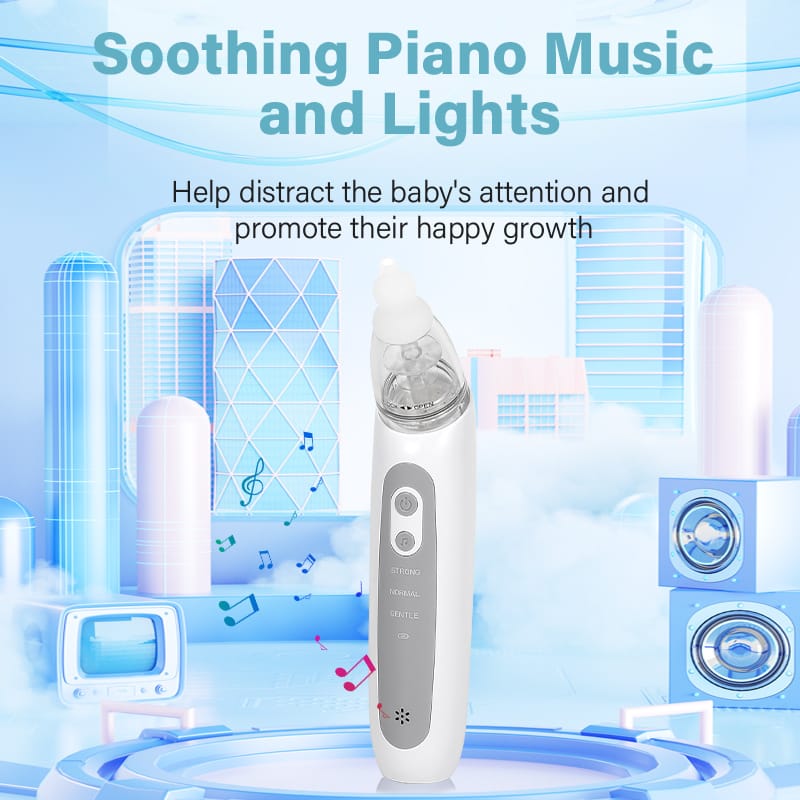 Baby Nasal Aspirator Electric – USB Rechargeable 3 Mode Infant Nose Cleaner
