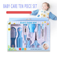 Baby Grooming Kit – 10 PCS Newborn Care Set Nail Clipper Brush Comb & Scissor