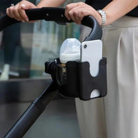 Stroller Cup Holder with Phone Holder – Universal Baby Pram Bottle Organizer