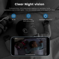 Baby Monitor with 2K HD Camera – Night Vision WiFi Video Monitor with App