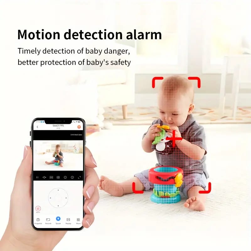 Baby Monitor with 2K HD Camera – Night Vision WiFi Video Monitor with App