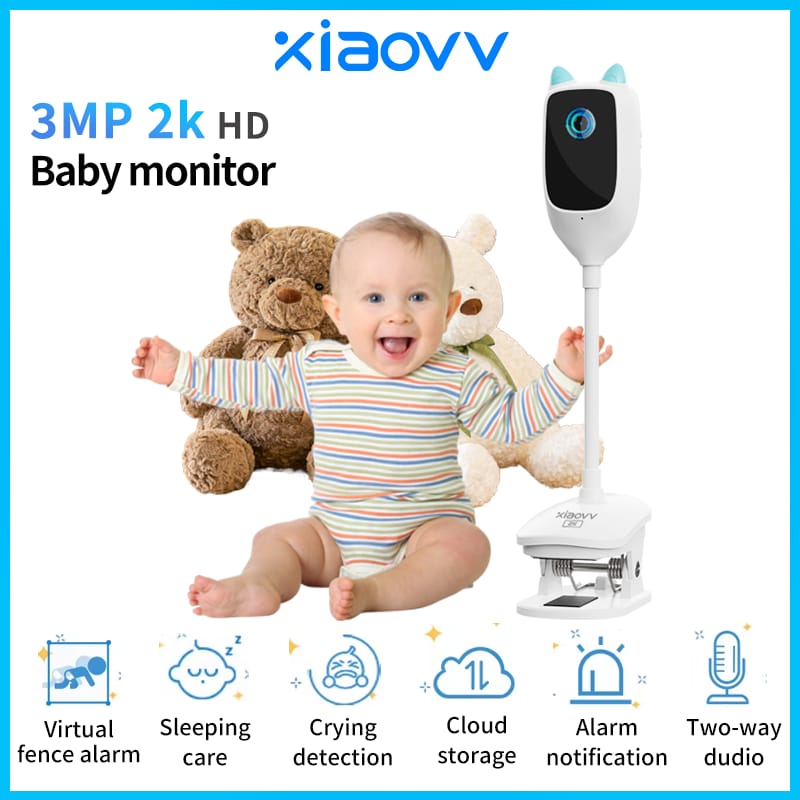 Baby Monitor with 2K HD Camera – Night Vision WiFi Video Monitor with App