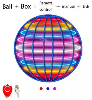 Flying Orb Ball – LED Boomerang Hover Ball Toy for Kids & Adults, Magic Flying Spinner with Lights