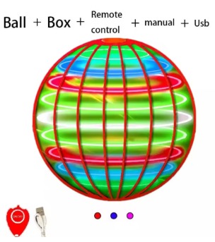 Flying Orb Ball – LED Boomerang Hover Ball Toy for Kids & Adults, Magic Flying Spinner with Lights